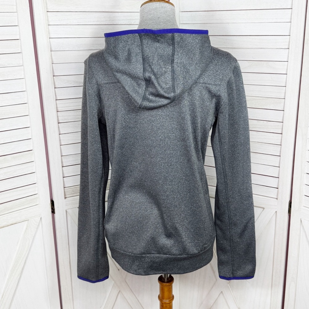 Adidas Climawarm Rainbow Logo Pullover Hoodie Grey Multi Medium - Picture 4 of 12